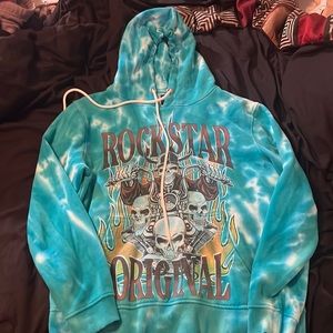 YORK TIE DYE HOODIE BLUE